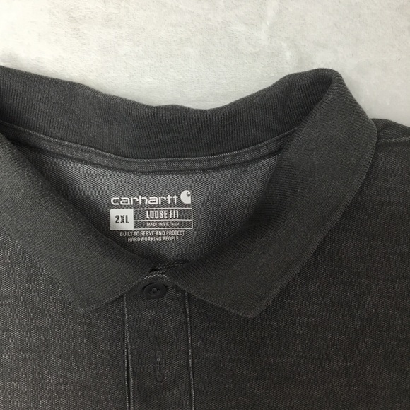 Carhartt Men's Loose Fit Midweight Short-Sleeve Pocket Polo - Picture 3 of 6